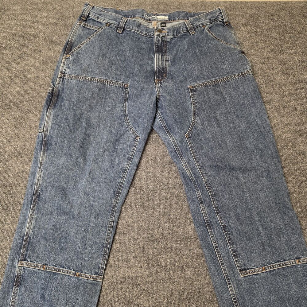 Vintage Carhartt Double Knee Y2K Carpenter Jeans Loose Fit 42x32 Workwear Pants